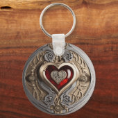 時を超える蒸気機関の愛の鼓動 キーホルダー (正面)