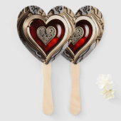 時を超える蒸気機関の愛の鼓動 ハンドファン (正面&裏面)