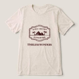 時を超える驚異 - エジプトのピラミッド トライブレンドＴシャツ