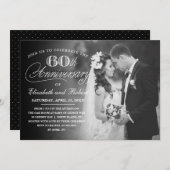 時を超える60周年パーティー写真招待状 招待状 (正面/裏面)