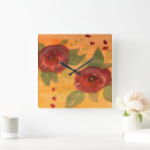 時エレガント計 スクエア壁時計 (ホーム)