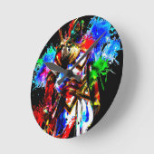 時エレガント計 ラウンド壁時計 (傾斜)