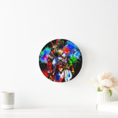 時エレガント計 ラウンド壁時計 (ホーム)