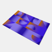 時カラフル間抽象芸術勾配のモダン収集 ドアマット (アングル)