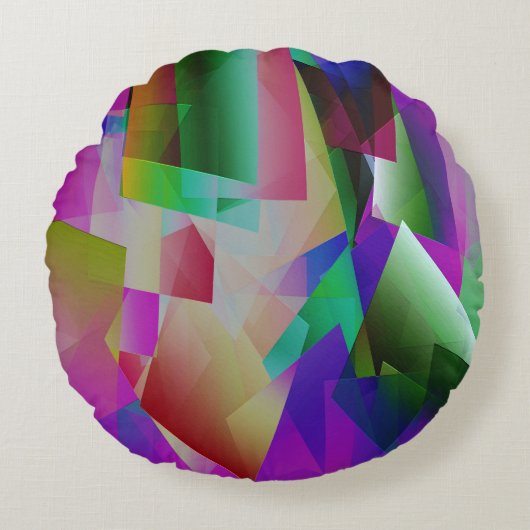 時サイケデリック間…..... ラウンドクッション (正面)