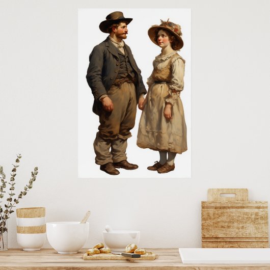 時シンプル間 ポスター (キッチン)