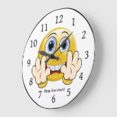 『時ストップ計』 ラージ壁時計 (傾斜)