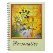 時パーソナライズされた間旅行 ノートブック (正面)