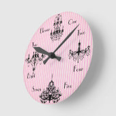 時フランスの間 ラウンド壁時計 (傾斜)