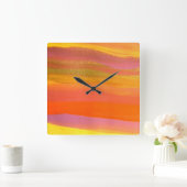 時モダン計 スクエア壁時計 (ホーム)