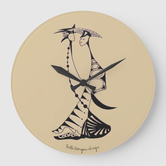 時モダン計 ラージ壁時計 (正面)