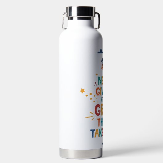 時与え間を要す素晴らしるため ウォーターボトル (正面)