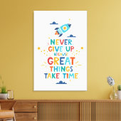 時与え間を要す素晴らしるため キャンバスプリント (インサイチュ (リビング))