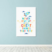 時与え間を要す素晴らしるため キャンバスプリント (インサイチュ (ウッドフロア))