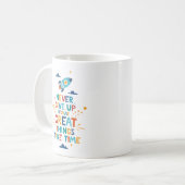 時与え間を要す素晴らしるため コーヒーマグカップ (正面左)