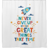 時与え間を要す素晴らしるため シャワーカーテン (正面)