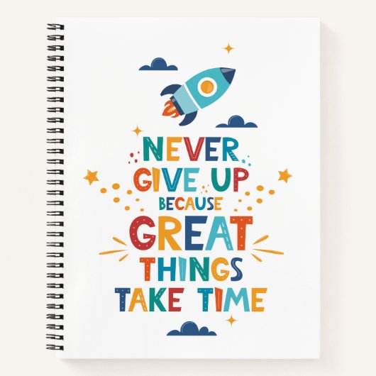 時与え間を要す素晴らしるため ノートブック (正面)