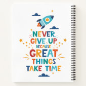 時与え間を要す素晴らしるため ノートブック (裏面)