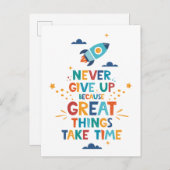 時与え間を要す素晴らしるため ポストカード (正面/裏面)