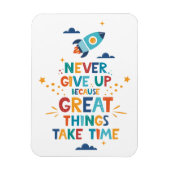 時与え間を要す素晴らしるため マグネット (縦)