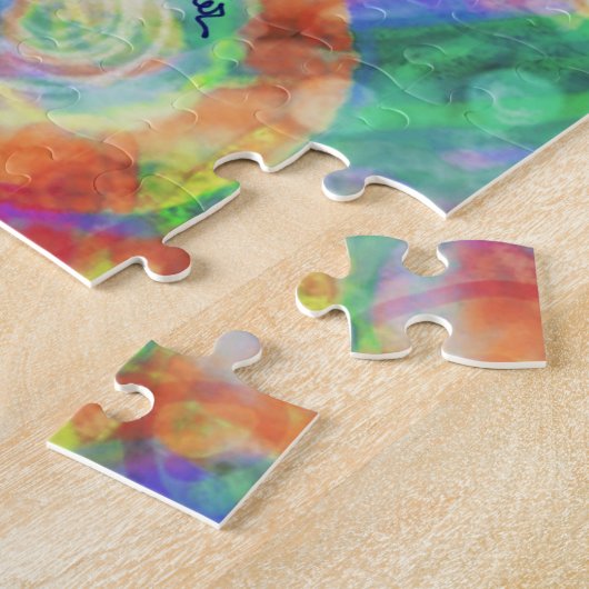 時与え間間の感動的かわいらし引用文 ジグソーパズル (側面)