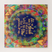 時与え間間の感動的かわいらし引用文 ジグソーパズル (横)