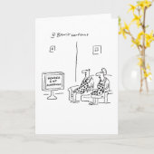 時事的なジェンダーギャップのグリーティングカード カード (黄色い花)