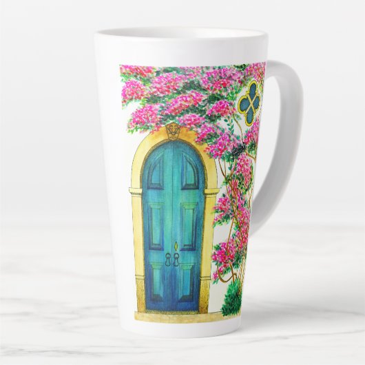 時代のない美しい古代の戸口母の日の詩 カフェラテマグ (右アングル)