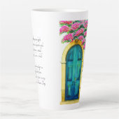 時代のない美しい古代の戸口母の日の詩 カフェラテマグ (正面)