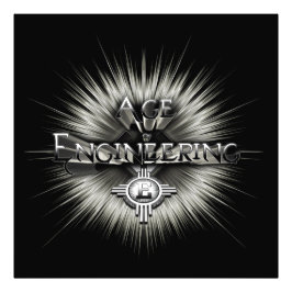 時代のエンジニアリングタイポグラフィ作品 フォトプリント           