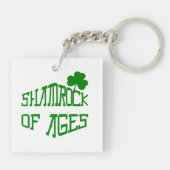 時代のシャムロック キーホルダー (裏面)