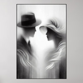 時代の抽象芸術忘れの囁き ポスター