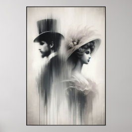 時代の抽象芸術忘れの囁き ポスター