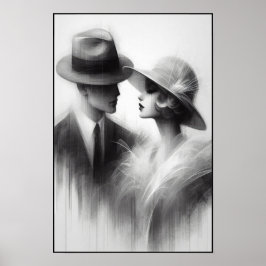 時代の抽象芸術忘れの囁き ポスター