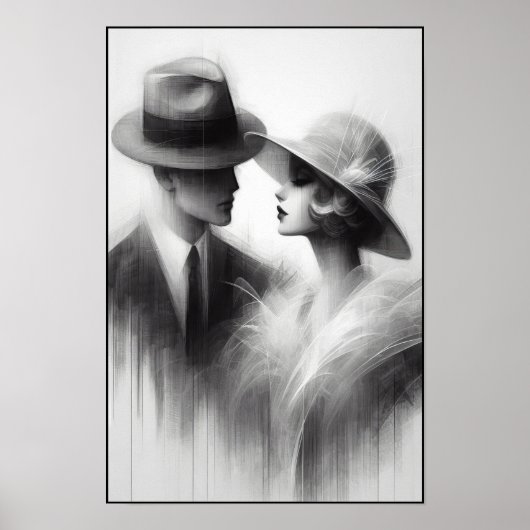 時代の抽象芸術忘れの囁き ポスター (正面)