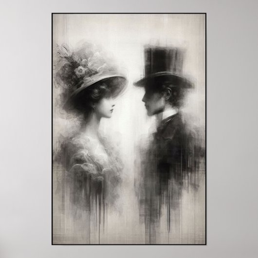 時代の抽象芸術忘れの囁き ポスター (正面)