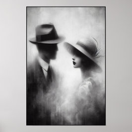 時代の抽象芸術忘れの囁き ポスター