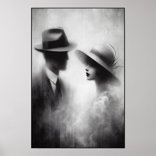 時代の抽象芸術忘れの囁き ポスター (正面)