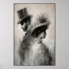 時代の抽象芸術忘れの囁き ポスター