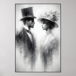 時代の抽象芸術忘れの囁き ポスター