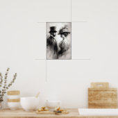 時代の抽象芸術忘れの囁き ポスター (キッチン)