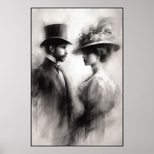 時代の抽象芸術忘れの囁き ポスター (正面)