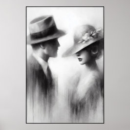 時代の抽象芸術忘れの囁き ポスター