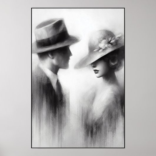 時代の抽象芸術忘れの囁き ポスター (正面)