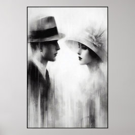 時代の抽象芸術忘れの囁き ポスター