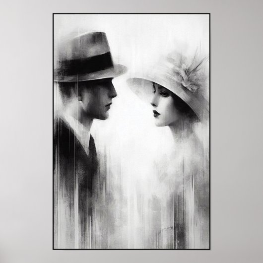 時代の抽象芸術忘れの囁き ポスター (正面)