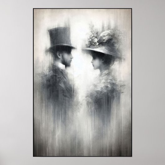 時代の抽象芸術忘れの囁き ポスター (正面)