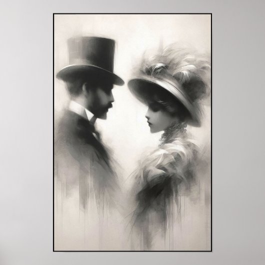 時代の抽象芸術忘れの囁き ポスター (正面)