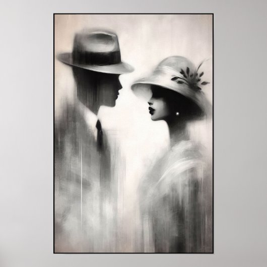 時代の抽象芸術忘れの囁き ポスター (正面)