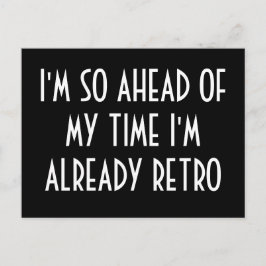 時代を先取りしすぎてすでにレトロな私 ポストカード